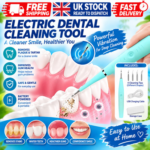 Electric teeth cleaner - cleaner, tartar